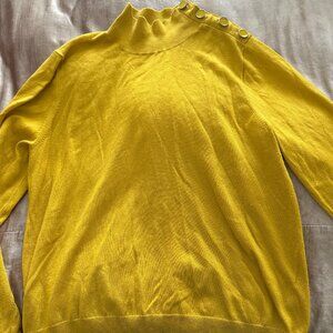 Yellow Mock Turtle Neck